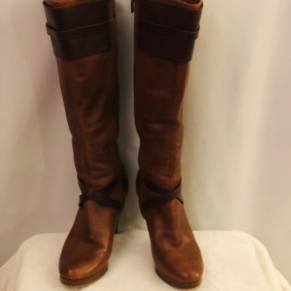 Cole Haan Shoes - Cole Haan Nike Air Tall platform leather boots 9.5